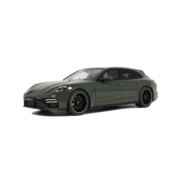 GT Spirit 1:18 Porsche Panamera Turbo S Sport Turismo Green 2021 GT447 Model Car