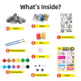 Imagine 3D Rock Painting Kit 12 Colours