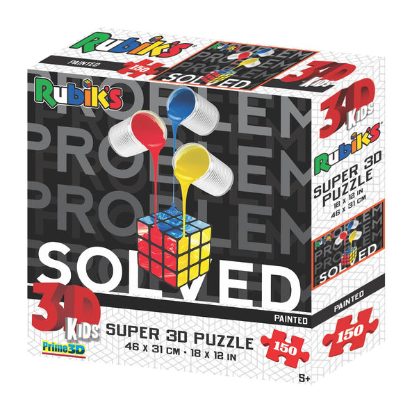 Rubik's Cube Puzzle Painted Super 3D Puzzles 150 Piece