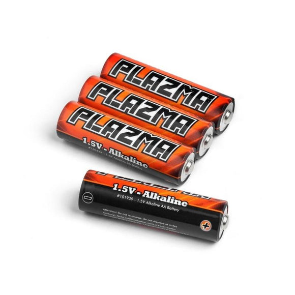 HPI 101939 Plazma 1.5V Alkaline AA Battery (4 Pack)