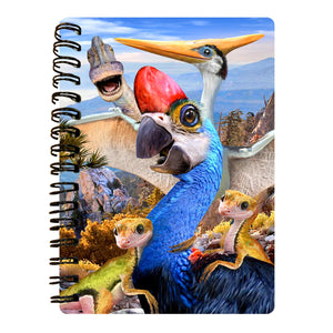 Dinosaur Oviraptor A6 Notebook Lined Lenticular Selfie 3D Howard Robinson