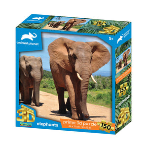 Elephants Animal Planet Prime 3D Puzzles 150 Pieces