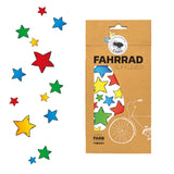 Multicoloured Stars Bicycle Stickers (31 Stickers)