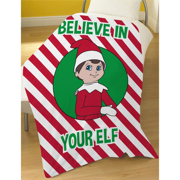 The Elf on the Shelf Believe in your Elf Throw Blanket